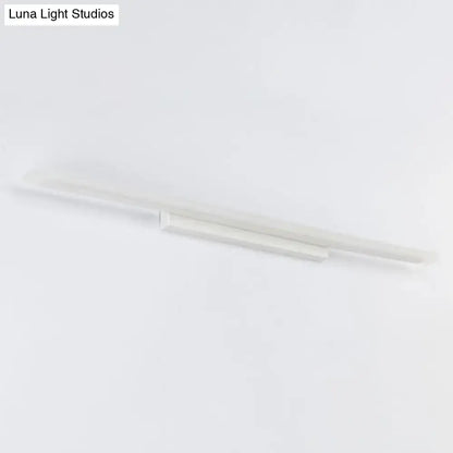 White LED vanity sconce, slim wall-mounted fixture in white by Decorbites on Tampa Home & Garden Store