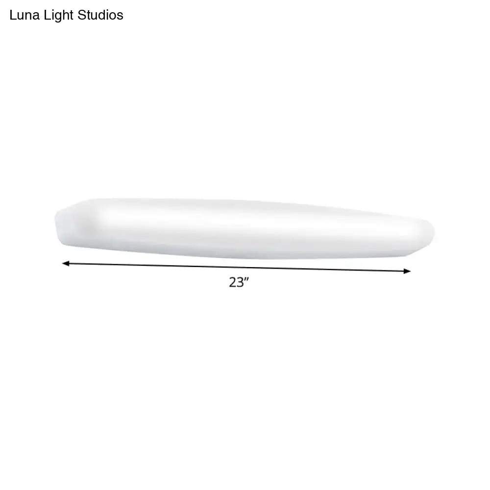 White Modern LED Wall Light, 23-inch wall-mount fixture in white finish by Decorbites on Tampa Home & Garden Store