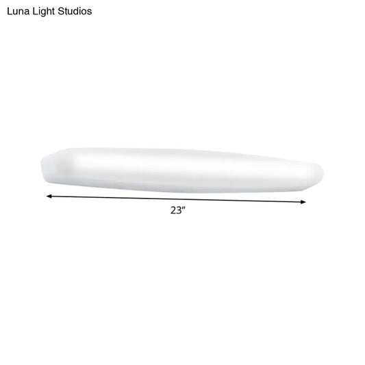 White Modern LED Wall Light, 23-inch wall-mount fixture in white finish by Decorbites on Tampa Home & Garden Store
