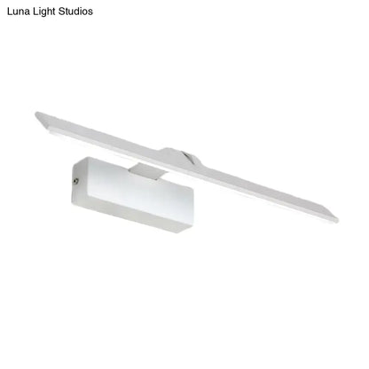 White LED bathroom light bar with slim linear fixture and wall mount on Tampa Home & Garden Store