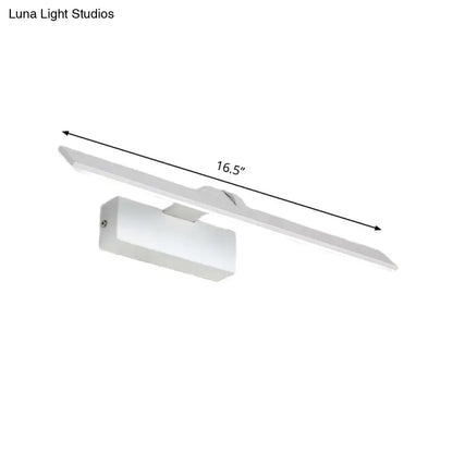 White LED bathroom light by Decorbites, 16.5-inch wall-mounted fixture on Tampa Home & Garden Store