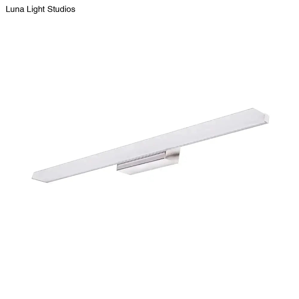Modern White Led Wall Light for Warm Bathroom