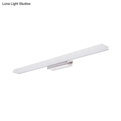 Modern White Led Wall Light for Warm Bathroom