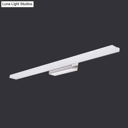 Modern White Led Wall Light for Warm Bathroom