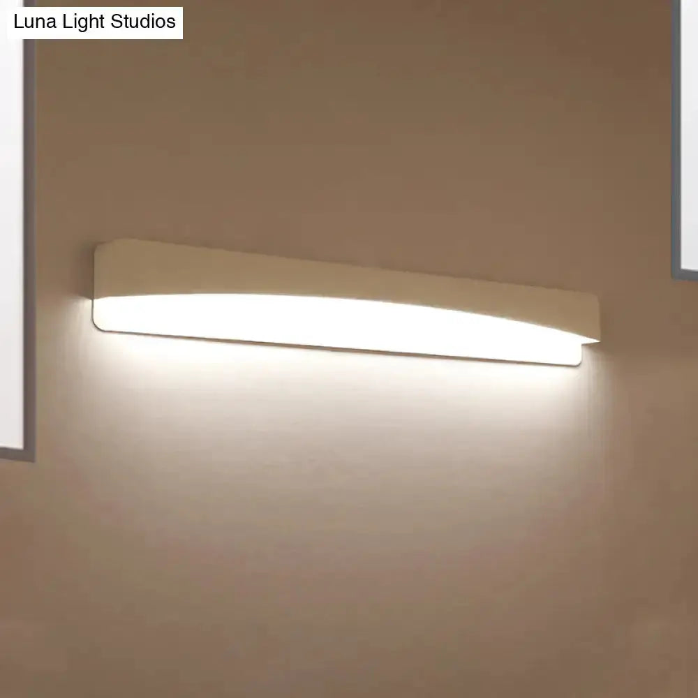 Modern minimalist white rectangular wall sconce lamp by Decorbites, wall-mounted bedroom light on Tampa Home & Garden Store