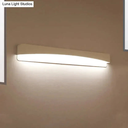 Modern minimalist white rectangular wall sconce lamp by Decorbites, wall-mounted bedroom light on Tampa Home & Garden Store