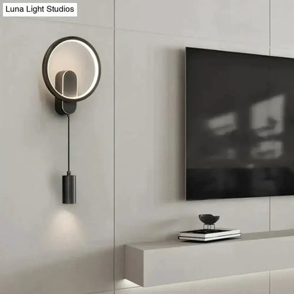 Modern Nordic Led Wall Lamp Sconce Black Gold