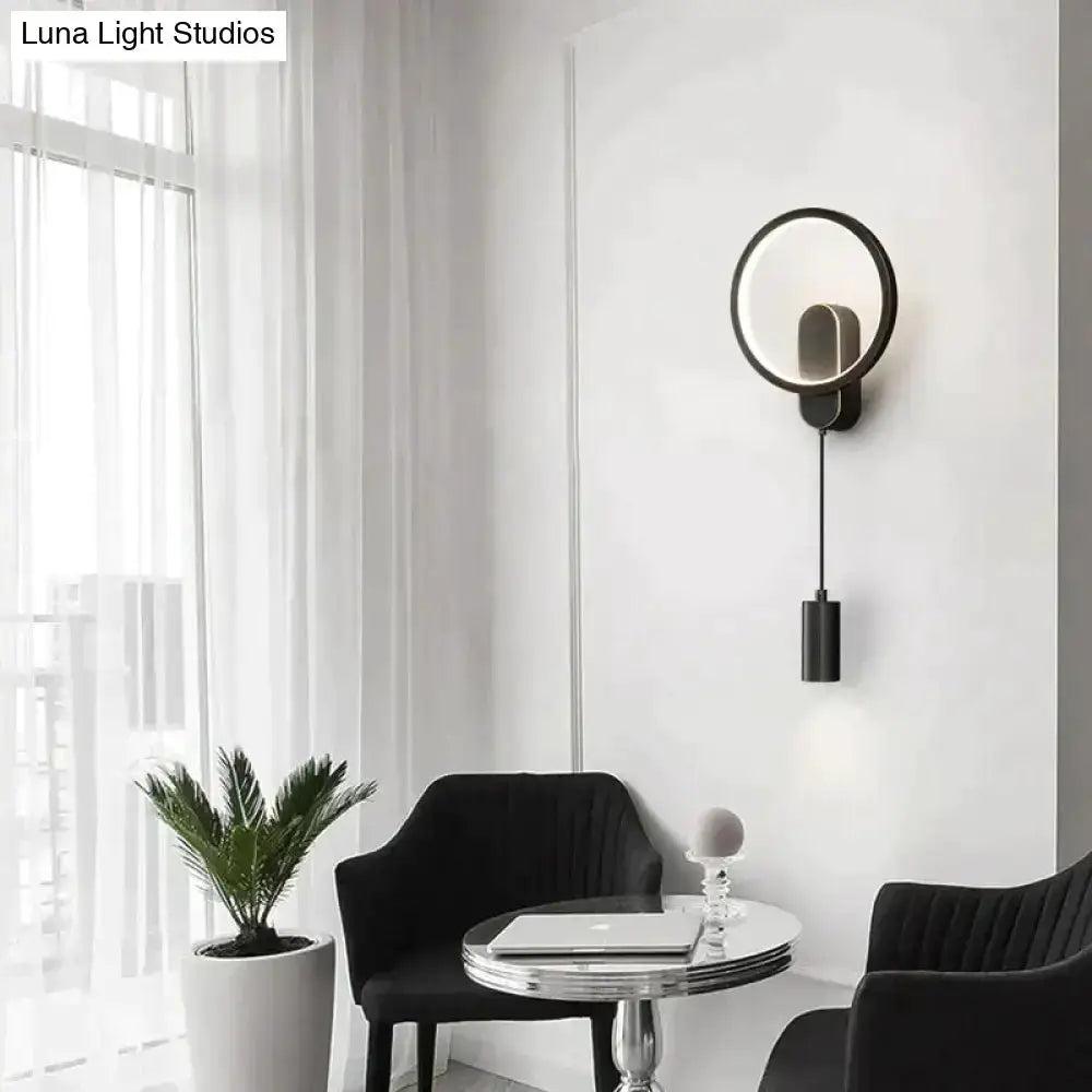 Modern Nordic Led Wall Lamp Sconce Black Gold