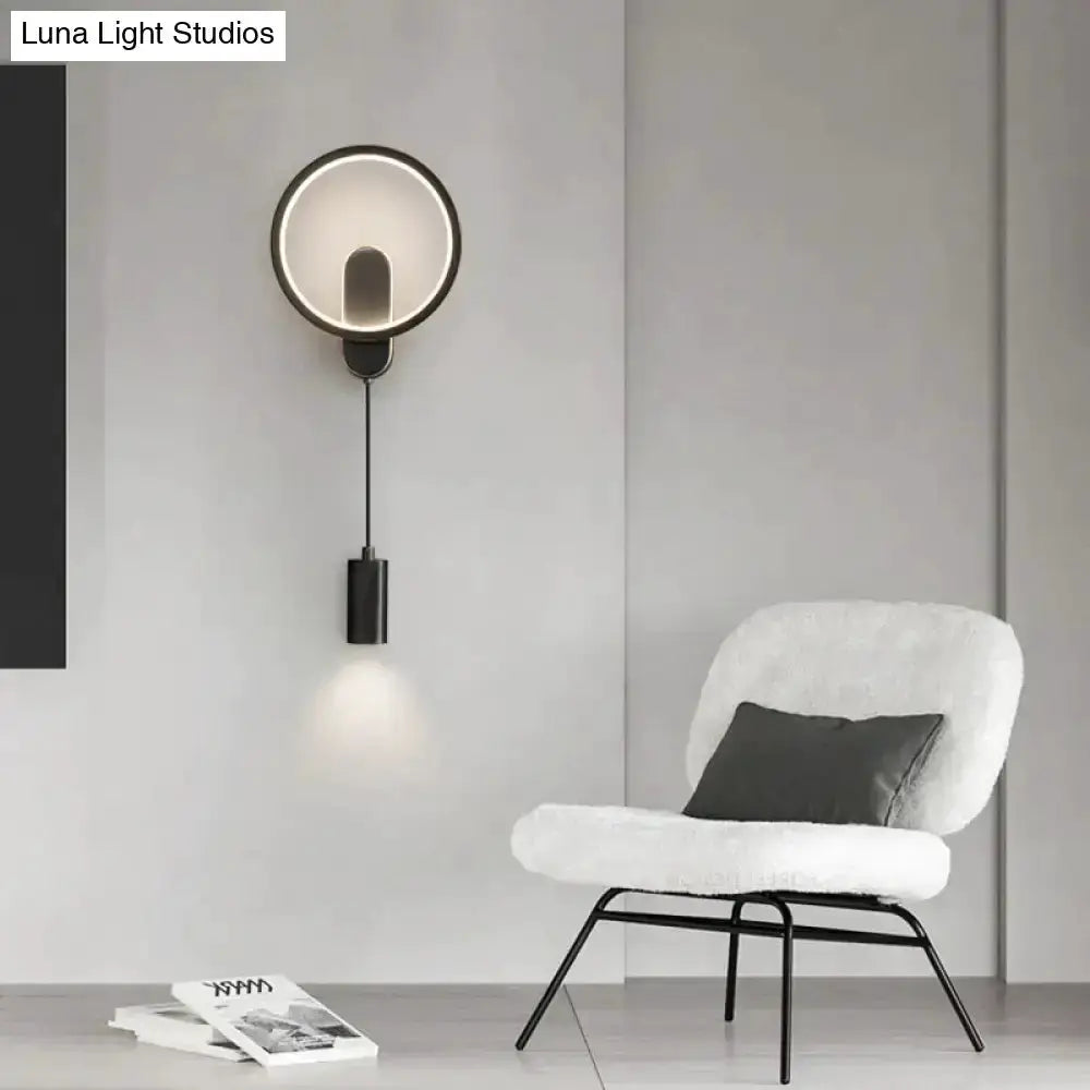 Modern Nordic Led Wall Lamp Sconce Black Gold