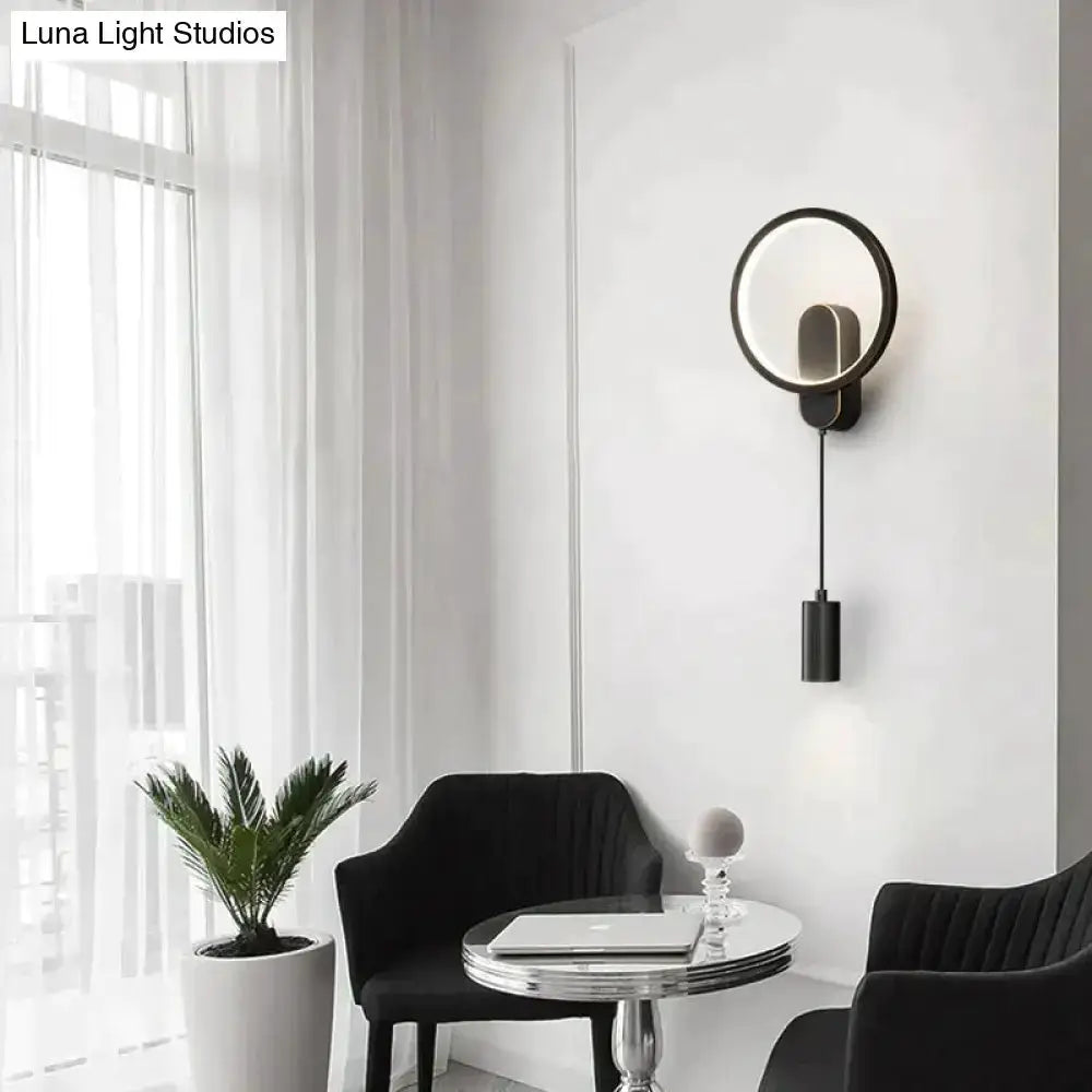 Modern Nordic Led Wall Lamp Sconce Black Gold