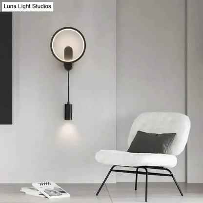 Modern Nordic Led Wall Lamp Sconce Black Gold