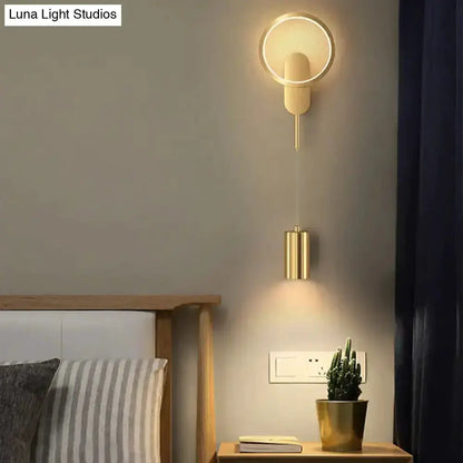 Modern Nordic Led Wall Lamp Sconce Black Gold