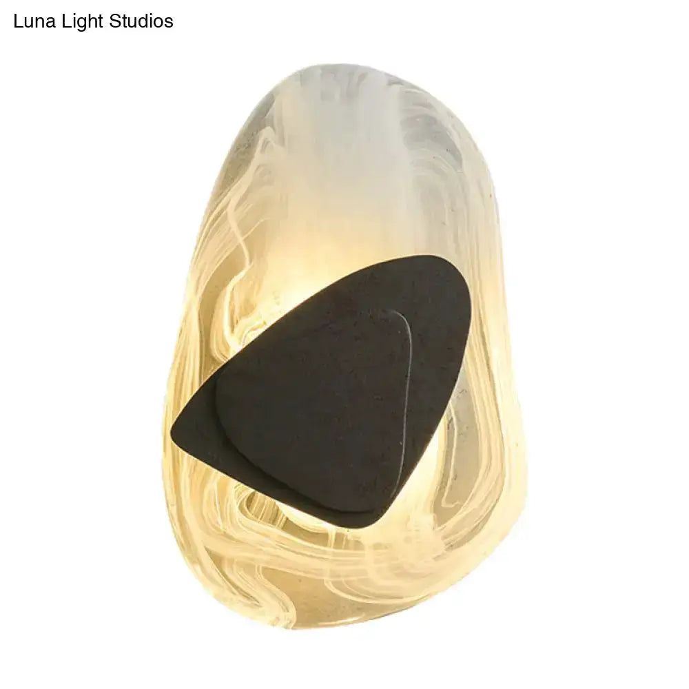 Modern Nordic Sconce Black Glass Light Fixture
