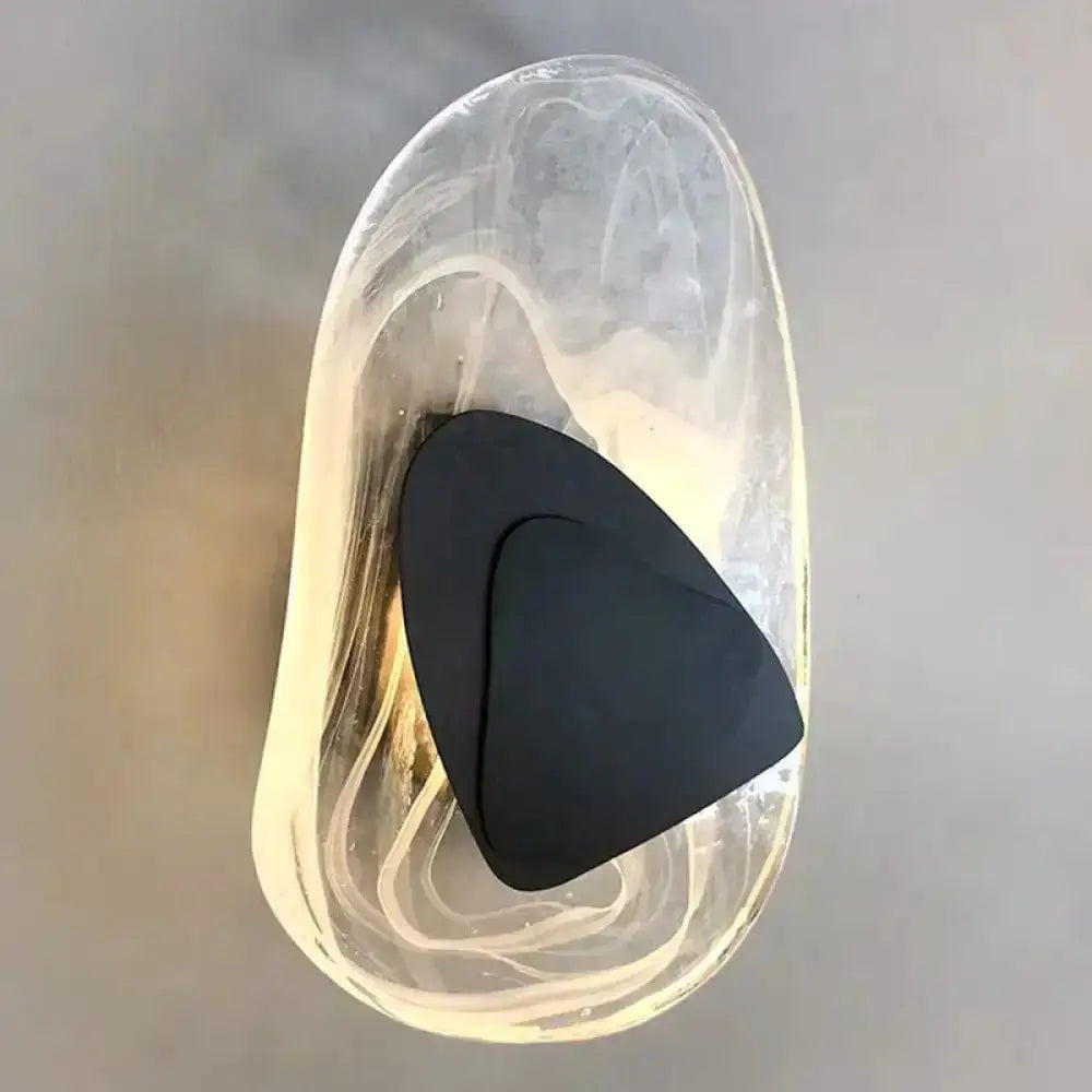 Modern Nordic Sconce Black Glass Light Fixture