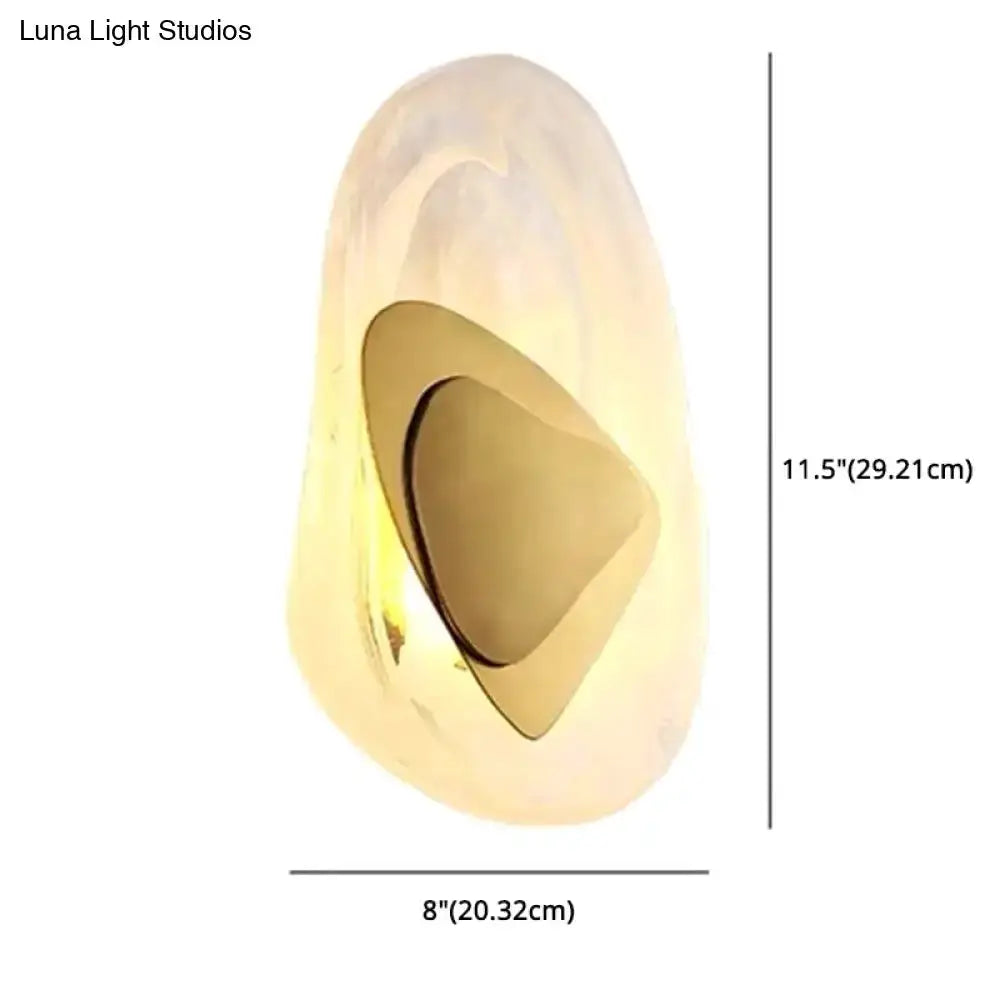 Modern Nordic Sconce Black Glass Light Fixture
