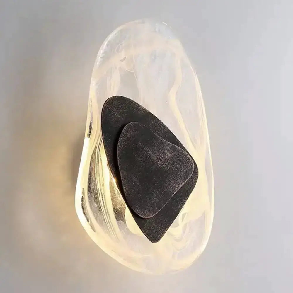 Modern Nordic Sconce Black Glass Light Fixture