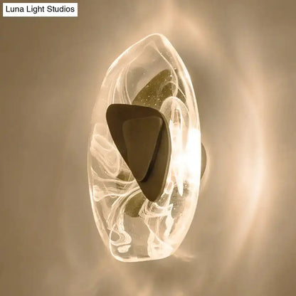 Modern Nordic Sconce Black Glass Light Fixture