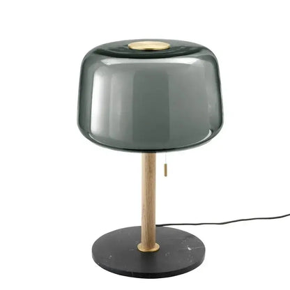 Modern Nordic Wood and Glass Floor Lamp Living