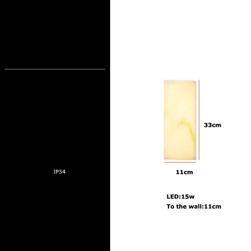 Modern Onyx Amber Geometric LED Wall Sconce