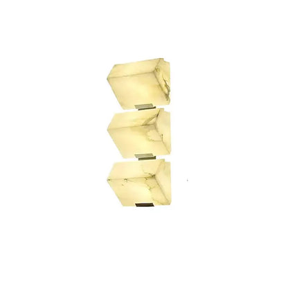 Modern onyx amber geometric LED outdoor wall sconce with triple cube blocks by Decorbites on Tampa Home & Garden Store