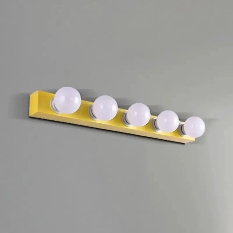 Modern orange & white 3-bulb vanity light fixture by Decorbites on Tampa Home & Garden Store