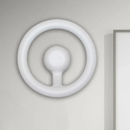 Black LED aluminum circline wall light by Decorbites, modern circular wall sconce on Tampa Home & Garden Store
