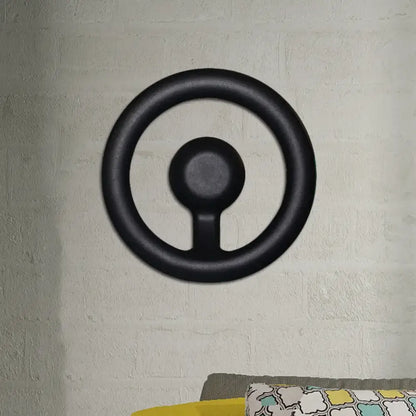 Black LED aluminum circline wall light with circular ring design on Tampa Home & Garden Store