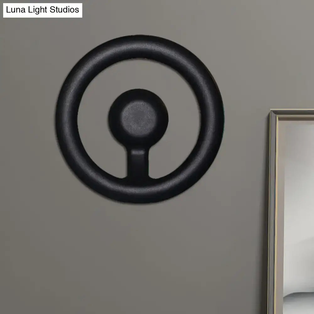 Black LED aluminum circline wall light with circular ring design, wall-mounted, Decorbites on Tampa Home & Garden Store