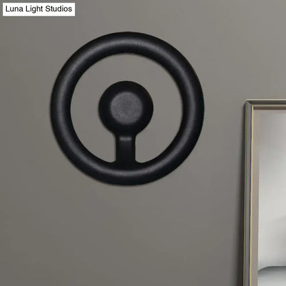 Black LED aluminum circline wall light with circular ring design, wall-mounted, Decorbites on Tampa Home & Garden Store