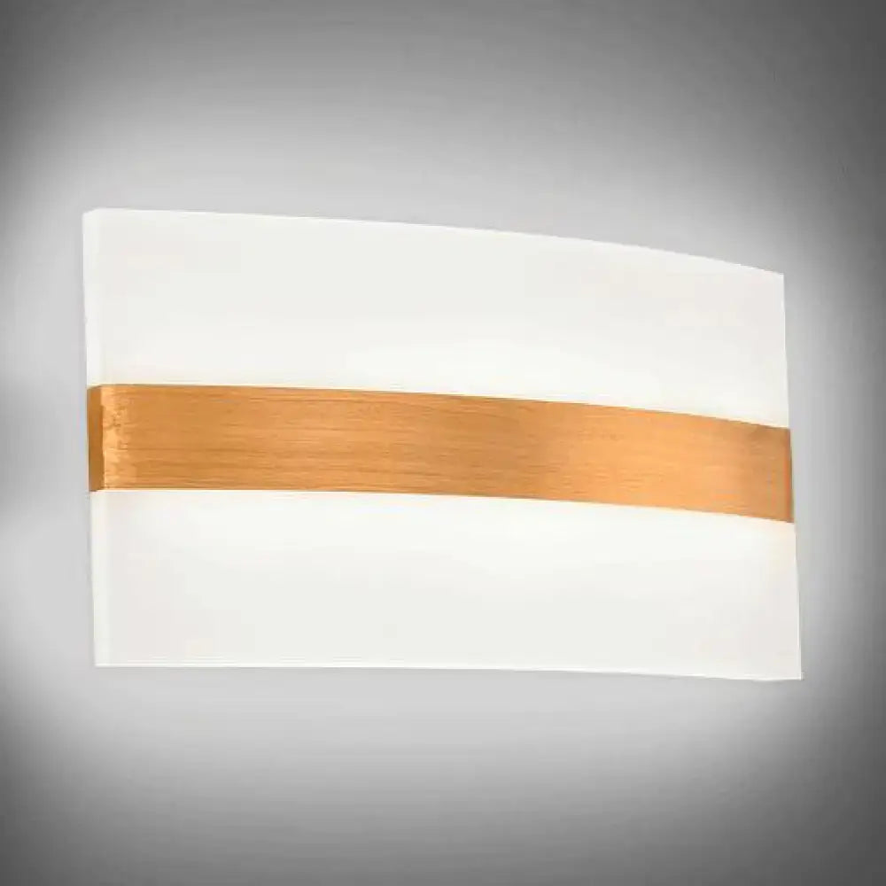 Decorbites metal oval LED sconce with copper band wall light on Tampa Home & Garden Store