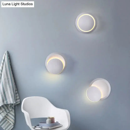 Pink Gold Circular Wall Light by Decorbites, set of 3 halo lights with warm glow on Tampa Home & Garden Store