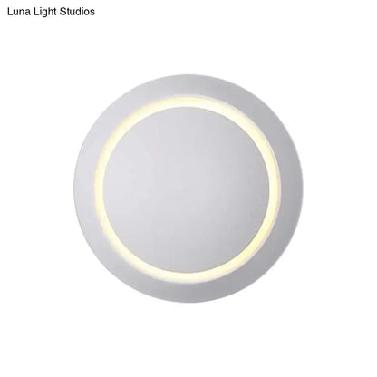 Elegant Pink and Gold Circular Led Wall Light