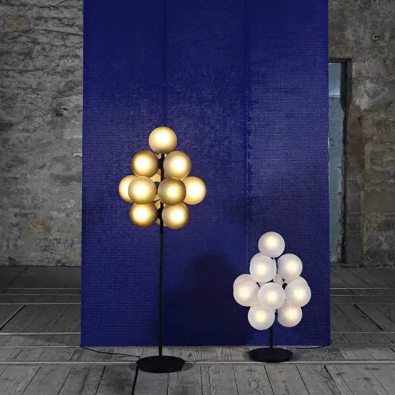 Modern Purple Decorbites Glass Bubble Floor Lamp