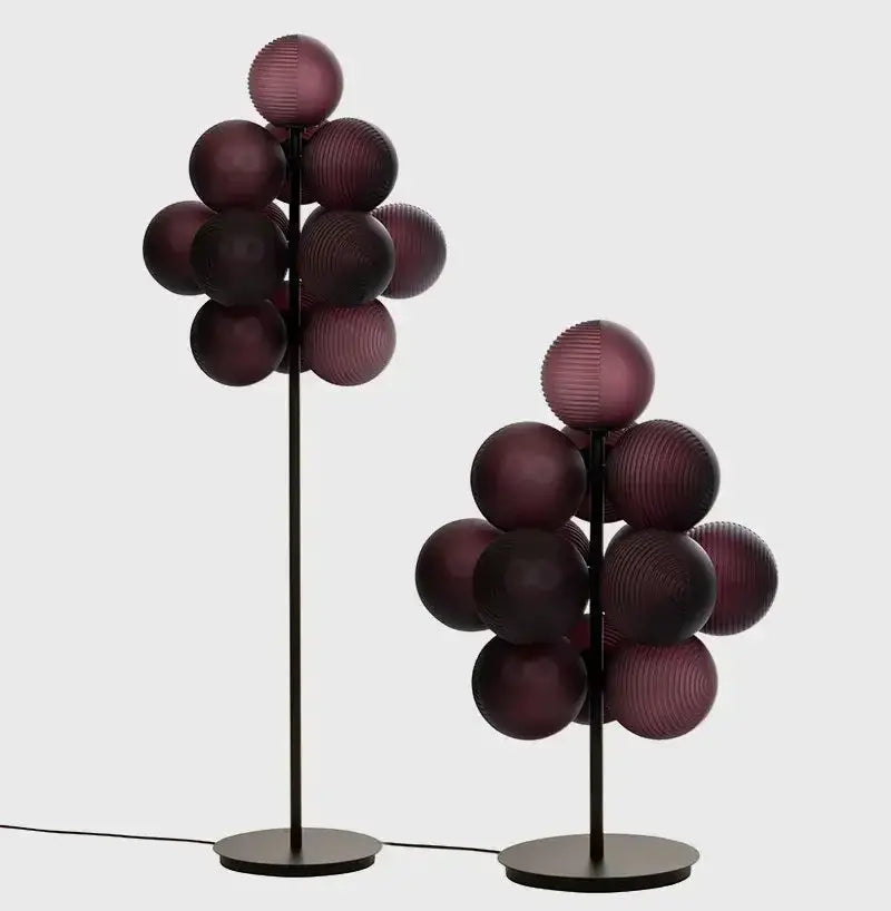Modern Purple Decorbites Glass Bubble Floor Lamp