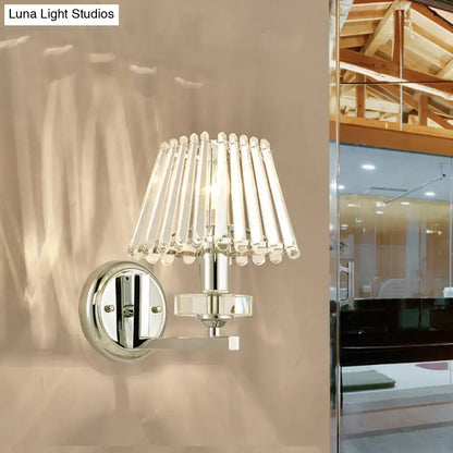 Chrome Crystal Pyramid Wall Light by Decorbites on Tampa Home & Garden Store