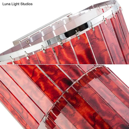 Red Prism Wall Sconce featuring chrome frame and red glass prisms Decorbites on Tampa Home & Garden Store