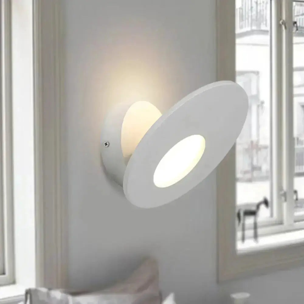 Modern Round Acrylic Led Wall Lamp for Bedroom