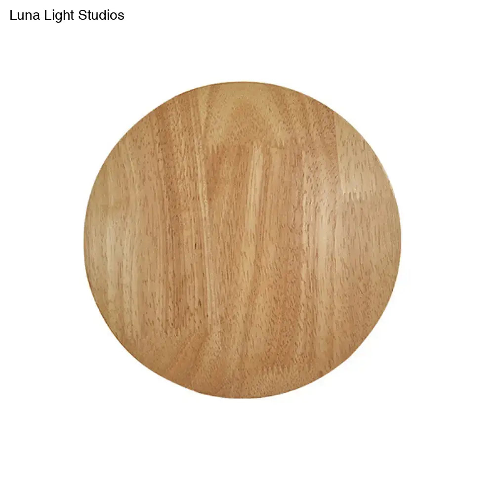 Wood LED wall lighting round wooden disc by Decorbites on Tampa Home & Garden Store