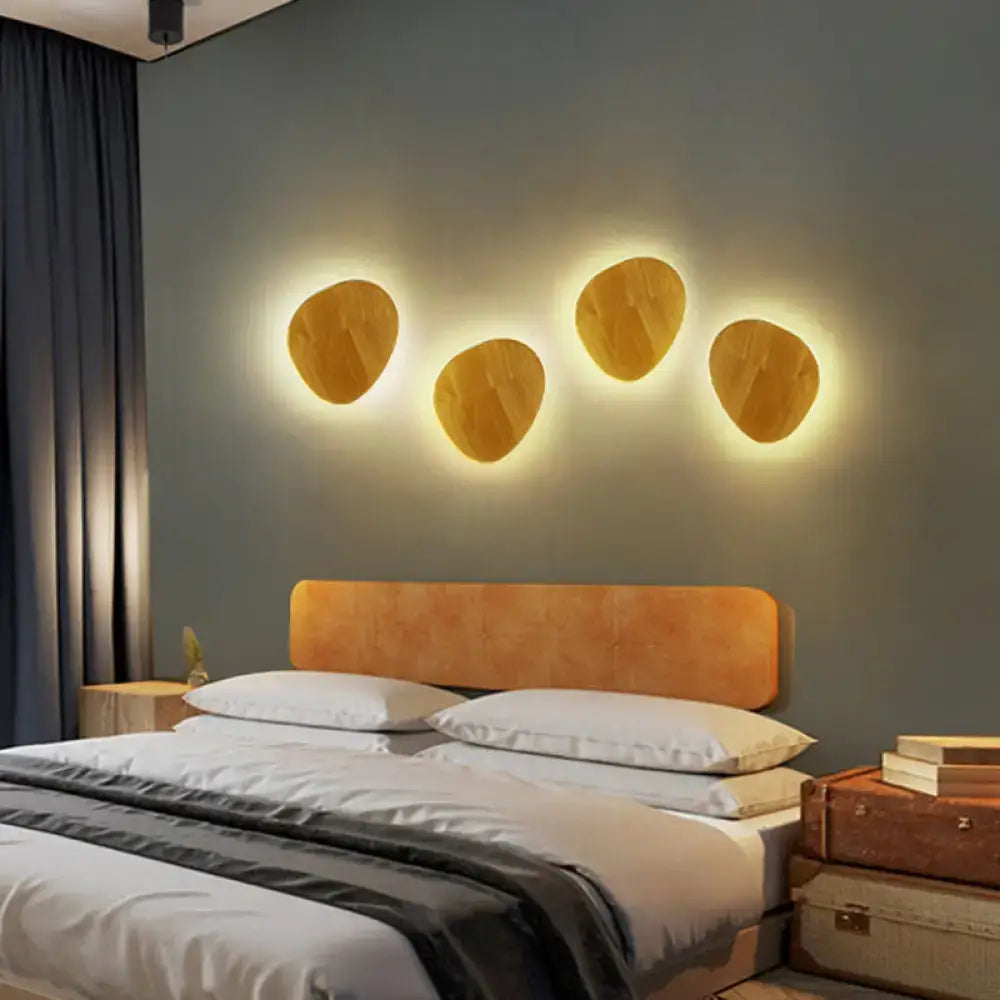 Wood LED Wall Lighting by Decorbites, warm wooden wall panels above bed (4) on Tampa Home & Garden Store