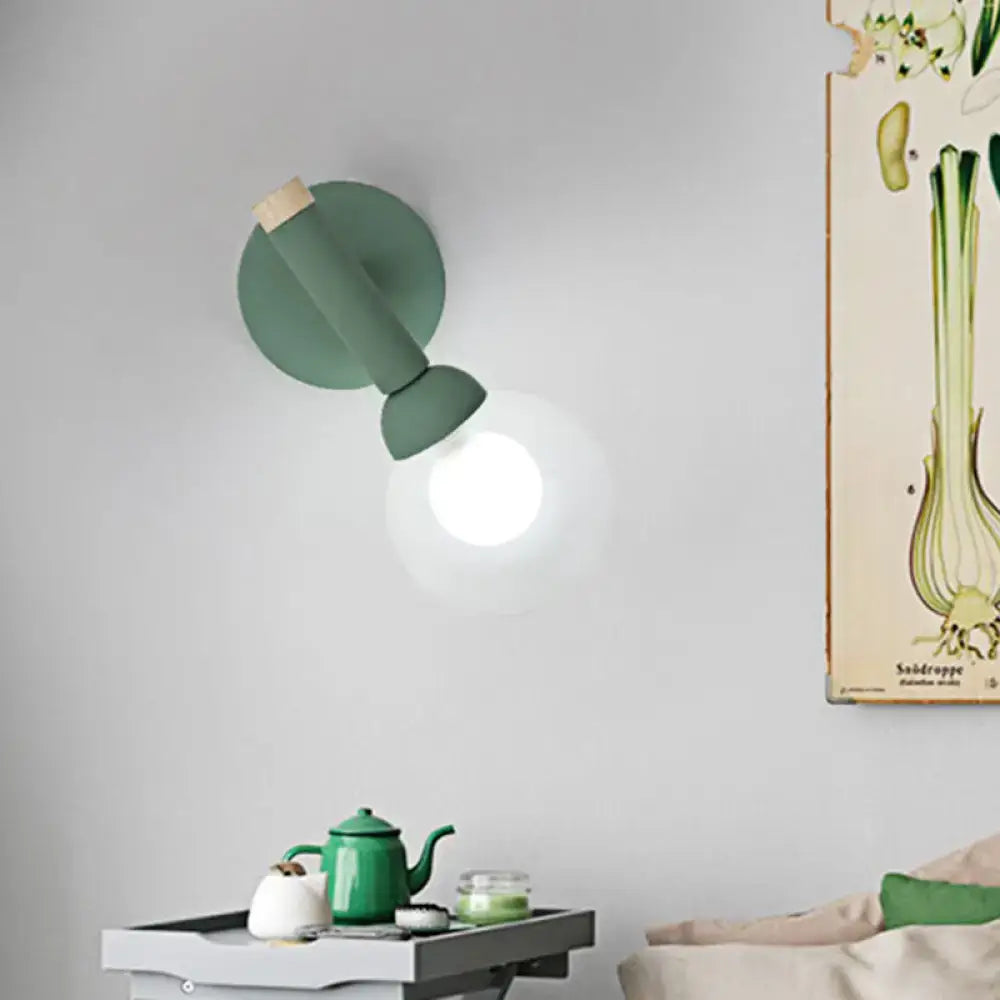 Sage Macaron Wall Sconce by Decorbites, sage green metal wall light on Tampa Home & Garden Store