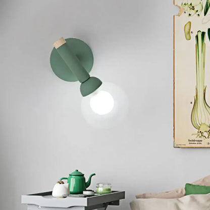 Sage Macaron Wall Sconce by Decorbites, sage green metal wall light on Tampa Home & Garden Store