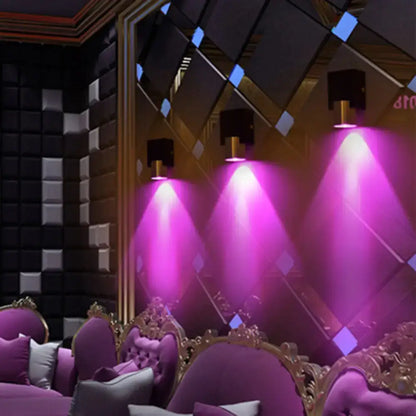 Silver Aluminum Wall Light by Decorbites, purple LED wall sconces, 4-pack, modern decor on Tampa Home & Garden Store