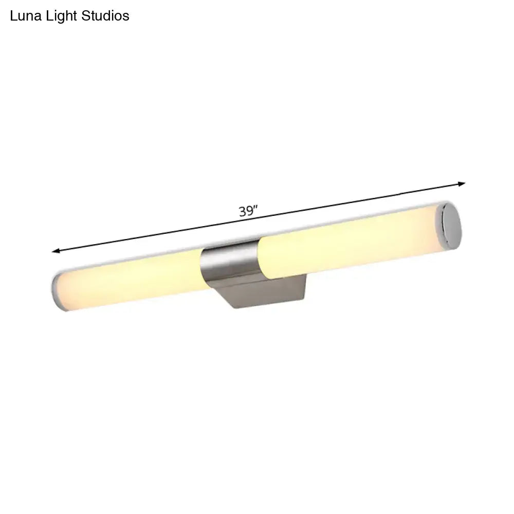Decorbites Chrome LED Wall Sconce with acrylic light bars, 39 inches long on Tampa Home & Garden Store