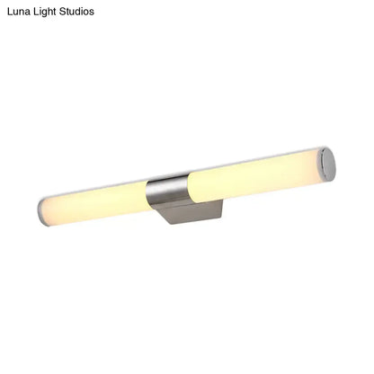 Chrome LED wall sconce with acrylic diffuser and metal bar design by Decorbites on Tampa Home & Garden Store