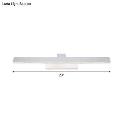 Decorbites modern silver LED vanity light bar for bathroom, 23-inch minimalist fixture on Tampa Home & Garden Store