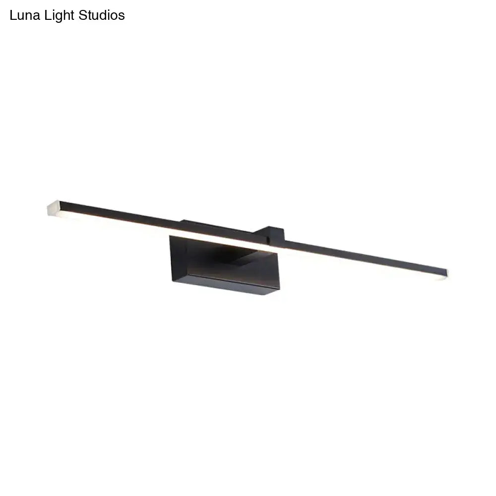 Black LED wall light by Decorbites with slim linear bar design wall mounted on Tampa Home & Garden Store