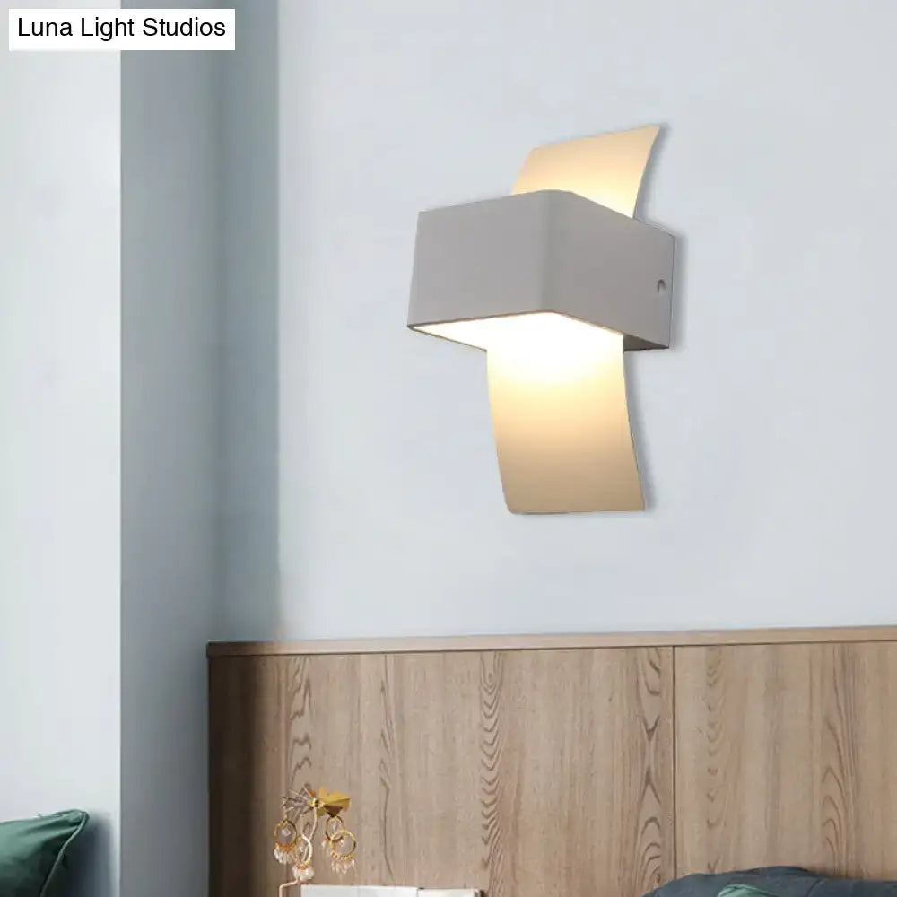 White LED Warm Compact Sconce by Decorbites, modern wall light with warm glow on Tampa Home & Garden Store