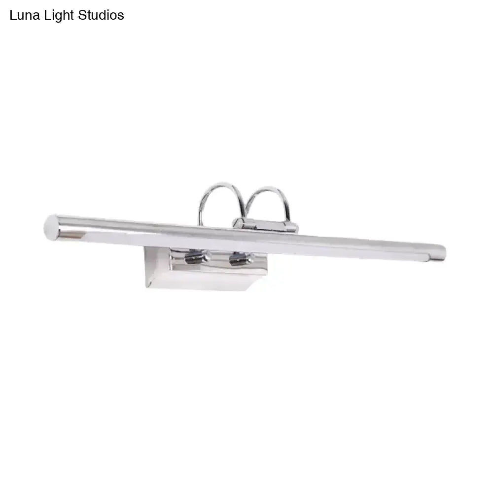 Modern slender chrome LED wall lamp vanity light long bar design Decorbites on Tampa Home & Garden Store