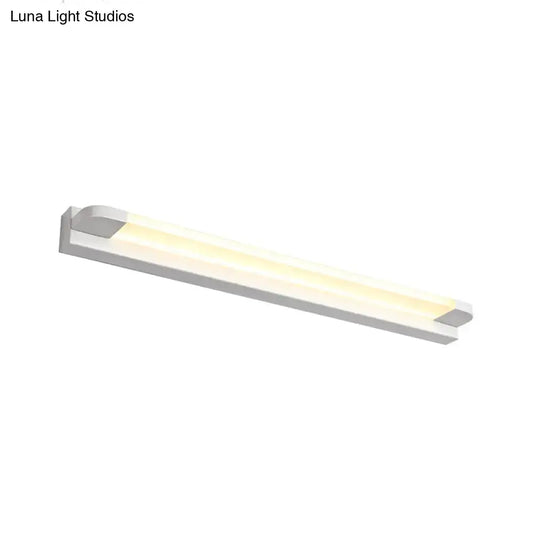 Modern slim LED bathroom vanity light, black & white finish, warm white LEDs Decorbites on Tampa Home & Garden Store