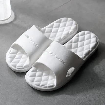 Stevvex white EVA slippers with quilted footbed, indoor home pair on Tampa Home & Garden Store